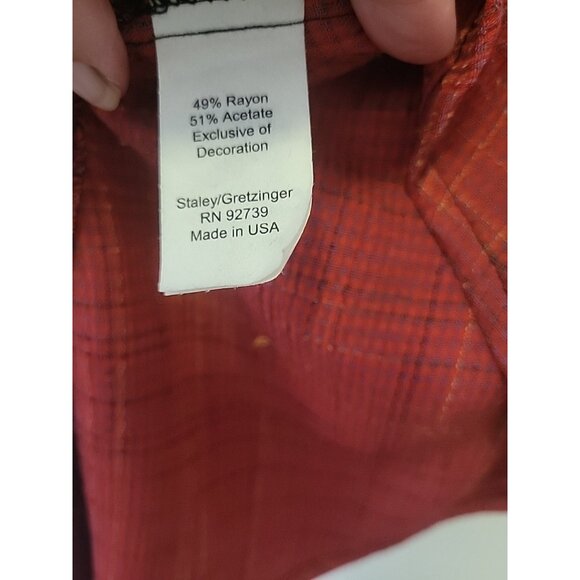 JG's MAD LAB Art to Wear Button-front Tunic Jacket Appliqué Flower 3X Multicolor - Picture 15 of 15